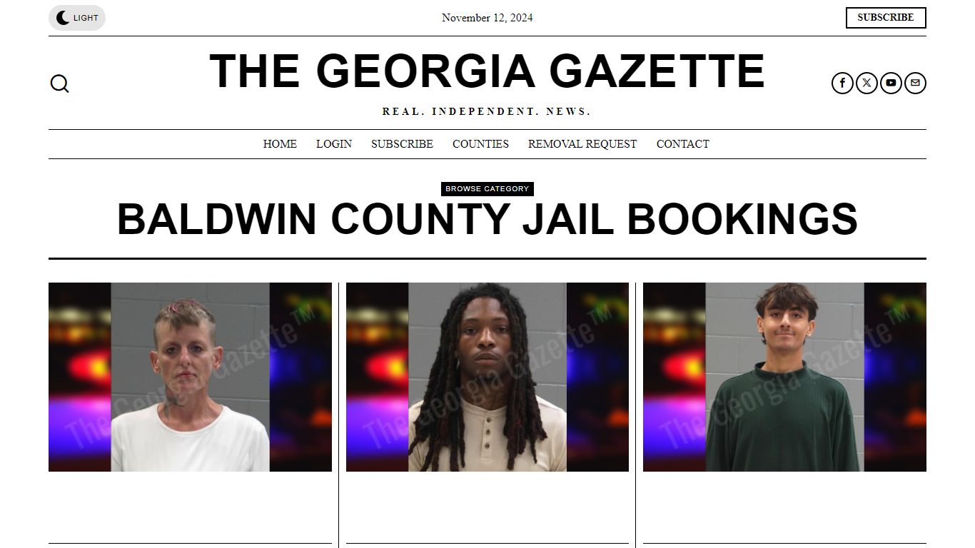 Baldwin County Jail Bookings – The Georgia Gazette