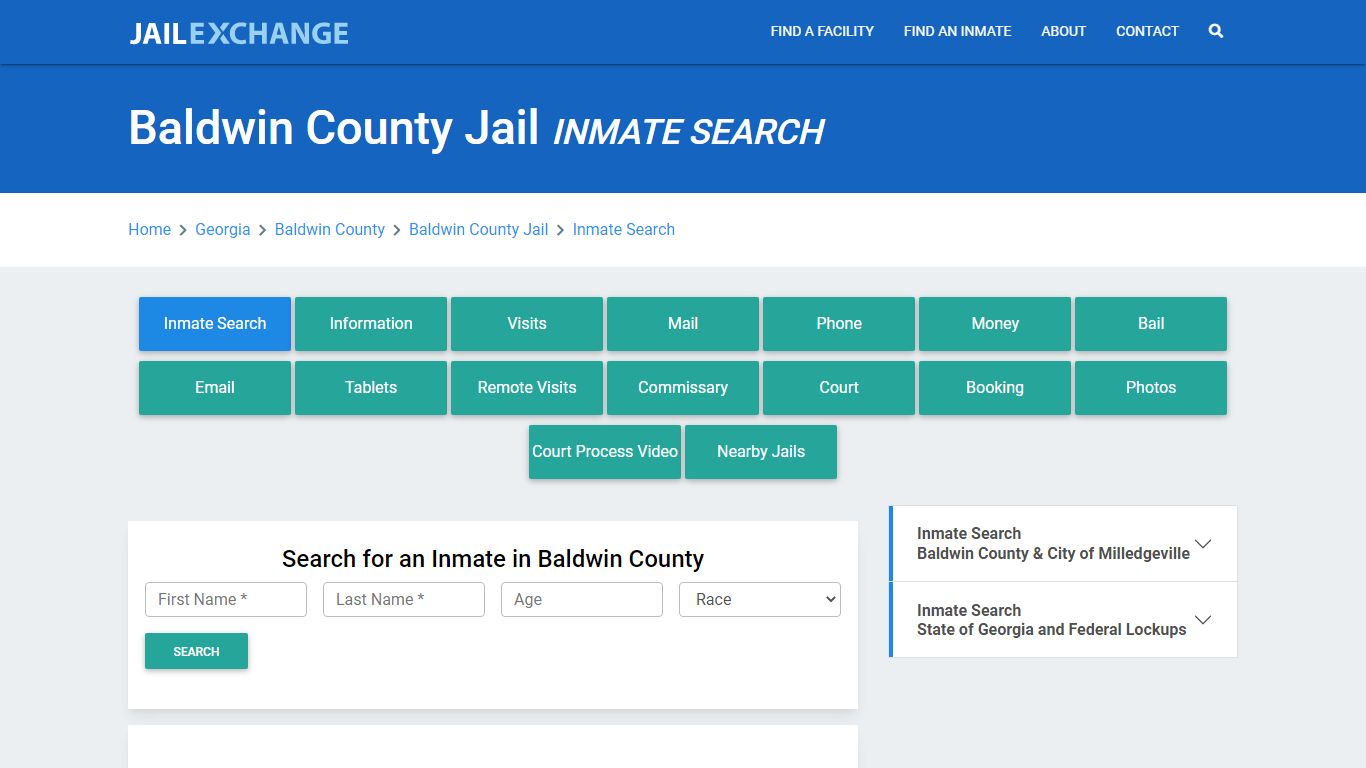 Baldwin County Jail, GA Inmate Search: Roster & Mugshots - Jail Exchange