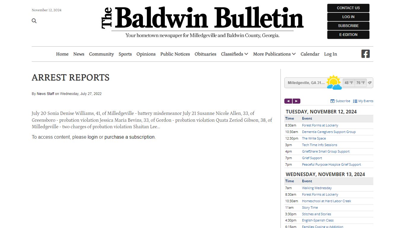 ARREST REPORTS | The Baldwin Bulletin - bbnews.today